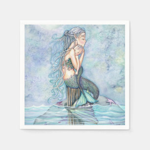 Servilleta De Papel Sirena de Aguas Tranquilas Ducha para Mamá y Bebé