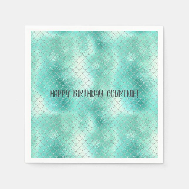 Servilleta De Papel Sirena de Casa de Moneda de Plata (Anverso)