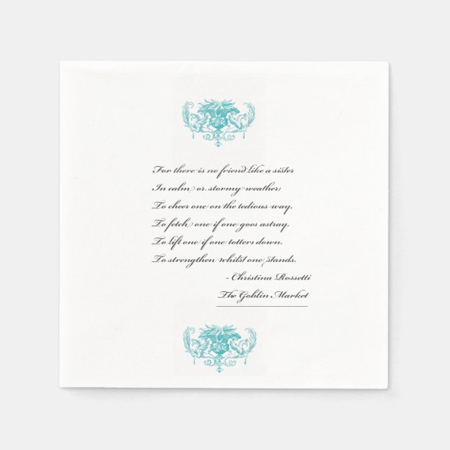 Servilleta De Papel Sirena de cóctel (Anverso)