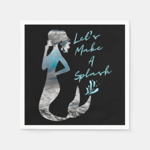 Servilleta De Papel Sirena del Océano Vamos a Hacer Un Chapoteo