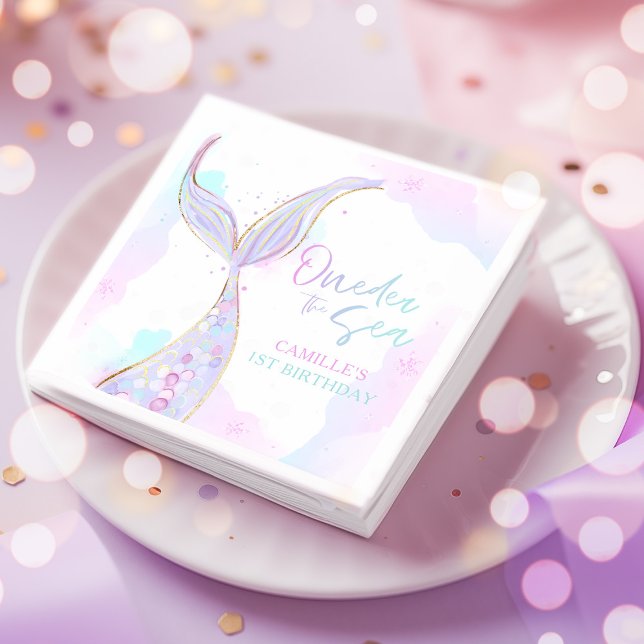 Servilleta De Papel Sirena Primera Fiesta de Cumpleaños ONE der The Se (Subido por el creador)