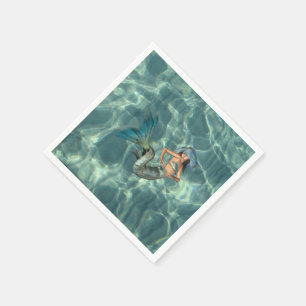 Servilleta De Papel Sirena subacuática