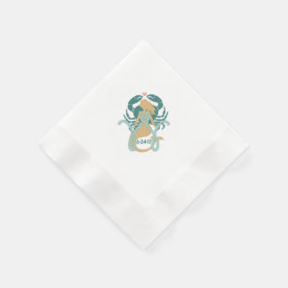 Servilleta De Papel Sirenas de cócteles de la Sirena y de la Sirena pa