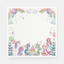 Sirenas Mágicas Unicornios Arcoíris Personalizado
