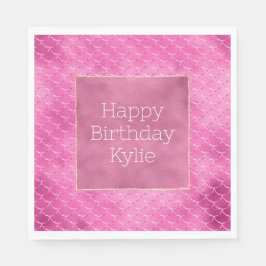 Servilleta De Papel Sirenita Rosa bonito