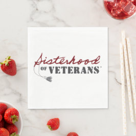 Servilleta De Papel Sisters of Veterans Military Pride Design