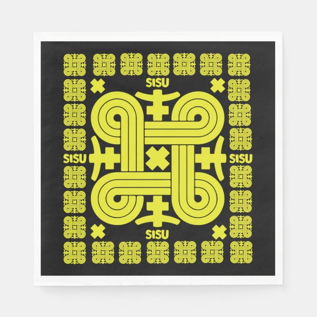 Servilleta De Papel Sisu El Espíritu Finlandés (Anverso)