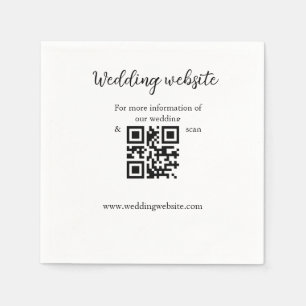 Servilleta De Papel sitio web del boda agregar detalles de nombre de p