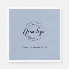 Servilleta De Papel Sitio web del logo de la empresa Dusty blue person