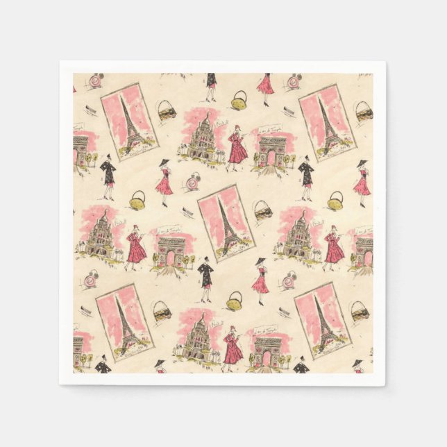 Servilleta De Papel Sitios de París 2 (Anverso)