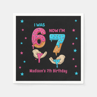 Servilleta De Papel Six Seven Birthday Napkins