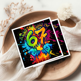 Servilleta De Papel Six Seven Birthday Napkins