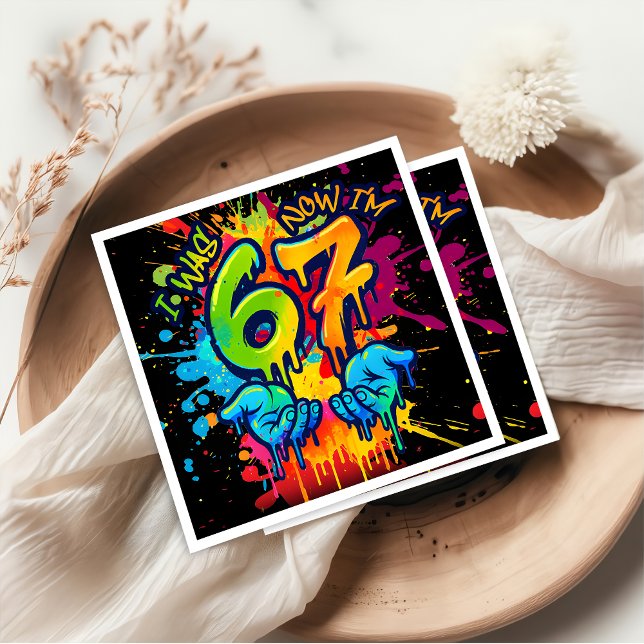 Servilleta De Papel Six Seven Birthday Napkins (Subido por el creador)