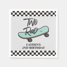 Servilleta De Papel Skateboard Two Rad 2º cumpleaños