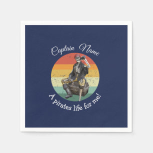 Servilleta De Papel Skeleton Fiesta Pirate