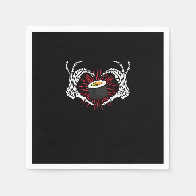 Servilleta De Papel Skeleton Hand Heart Lazy Diy Halloween Costume (Anverso)