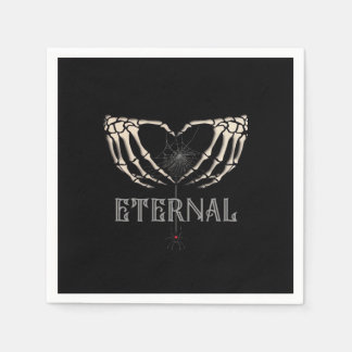 Servilleta De Papel Skeleton Hands Heart Classic
