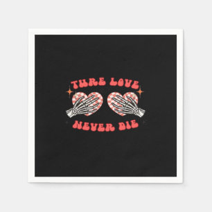 Servilleta De Papel Skeleton Hands Heart Design Classic