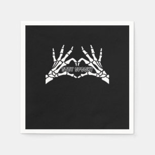 Servilleta De Papel Skeleton Heart And Hands Classic Design