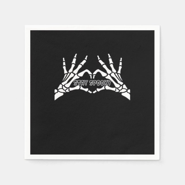 Servilleta De Papel Skeleton Heart And Hands Classic Design (Anverso)