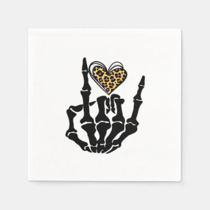 Servilleta De Papel Skeleton Heart Hands Classic