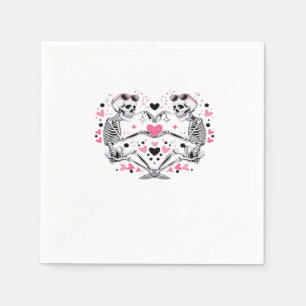 Servilleta De Papel Skeleton Heart Hands Classic Viral