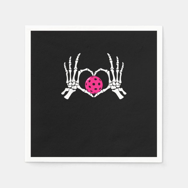 Servilleta De Papel Skeleton manos Rótulo de corazón Funny Pickle Vale (Anverso)