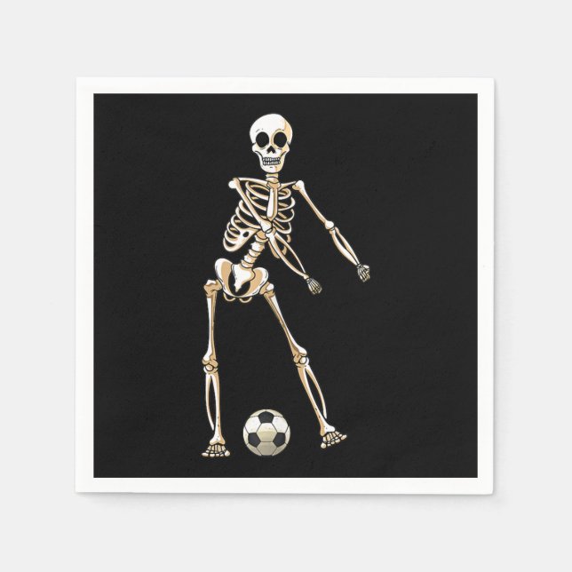 Servilleta De Papel Skeleton Soccer Halloween Flossing Dance Cosplay (Anverso)
