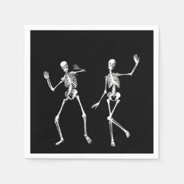 Servilleta De Papel Skeletons Dancing Napkin