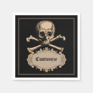 Servilleta De Papel Skull & Crossbone