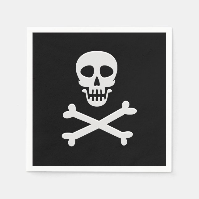 Servilleta De Papel Skull & Crossbone (Anverso)