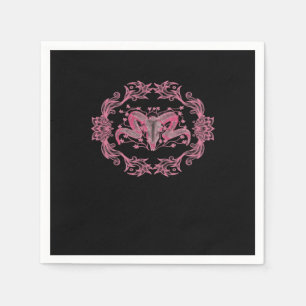 Servilleta De Papel Skull Whimsigoth Estética