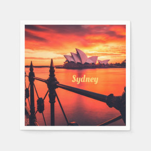 Servilleta De Papel Sky, Naranja de ópera de Australia en Sydney