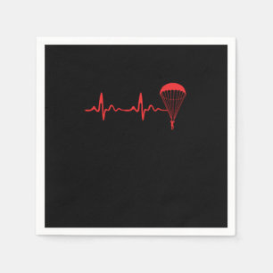 Servilleta De Papel Skydiving Heartbeat Skydive Extreme Sports Parachu