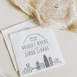 Servilleta De Papel Skyline Charlotte Deco | Napkins para eventos de B