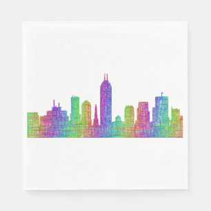 Servilleta De Papel Skyline de Indianapolis