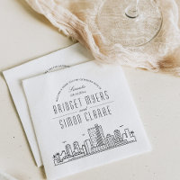 Skyline Sarasota Deco | Napkins para eventos de Bo