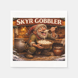 Servilleta De Papel Skyr Gobbler islandés Yule Lad
