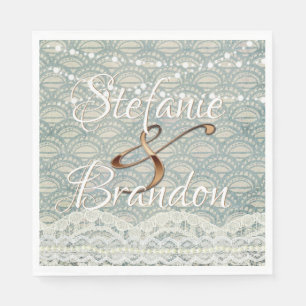 Servilleta De Papel Slate Blue Lace