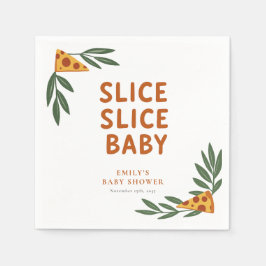Servilleta De Papel Slice Slice Baby Pizza Baby Shower