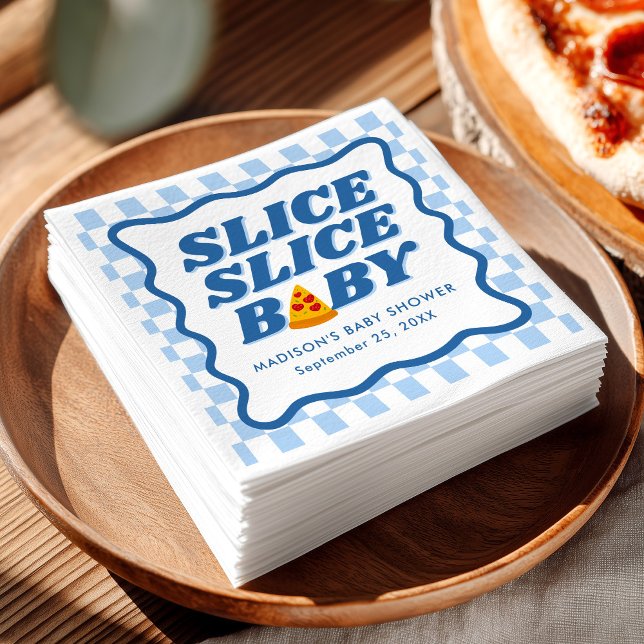 Servilleta De Papel Slice Slice Baby Pizza Baby Shower (Subido por el creador)