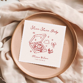 Servilleta De Papel Slice Slice Baby Pizza Baby Shower