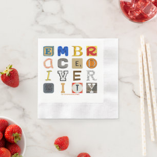 Servilleta De Papel SlipperyJoe adopta cartas de corte de diversidad c