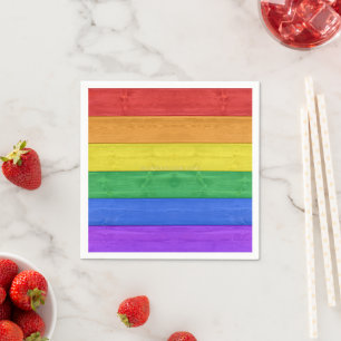 Servilleta De Papel SlipperyJoe's clásico arcoíris táctil hecho a mano