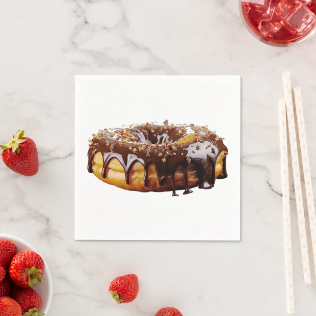 Servilleta De Papel SlipperyJoe's decadent donut covered thick glossy  (In situ)