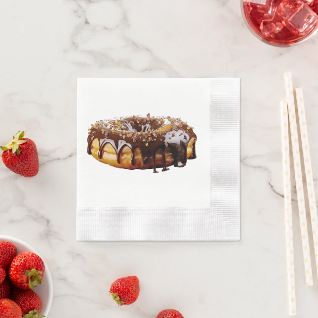 Servilleta De Papel SlipperyJoe's decadent donut covered thick glossy  (In situ)