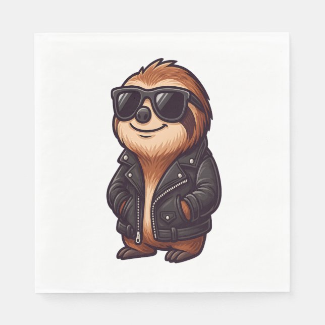Servilleta De Papel Sloth Chill Mood (Anverso)