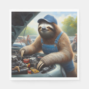 Servilleta De Papel Sloth Mechanic