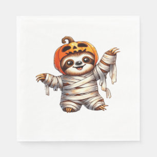 Servilleta De Papel Sloth Mummy Halloween Classic T-Shirt