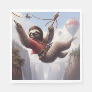 Servilleta De Papel Sloth Ziplining